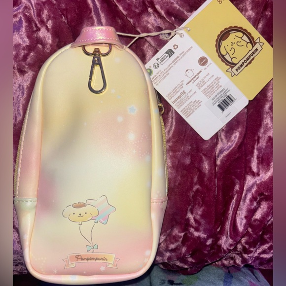 Sanrio Pompompurin Mini Backpack pouch nwt - Picture 2 of 2